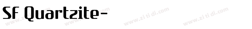 SF Quartzite字体转换